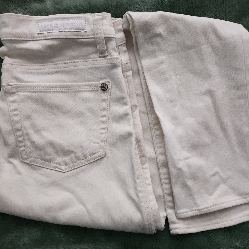Rock & Republic Off-White Denim Jeans